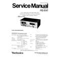 TECHNICS RS641 Service Manual TECHNICS RS641 Service Manual
