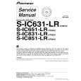 PIONEER S-IC631-LR/XTM/UC Service Manual PIONEER S-IC631-LR/XTM/UC Service Manual
