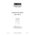 ZANUSSI ZWF1637W Owners Manual ZANUSSI ZWF1637W Owners Manual