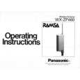 PANASONIC WXZP460 Owners Manual PANASONIC WXZP460 Owners Manual
