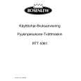 ROSENLEW RTT5361 Owners Manual ROSENLEW RTT5361 Owners Manual