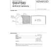 KENWOOD SWF500 Service Manual KENWOOD SWF500 Service Manual