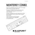BLAUPUNKT MONTEREY CDM83 Owners Manual BLAUPUNKT MONTEREY CDM83 Owners Manual