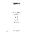 ZANUSSI PS64 Owners Manual ZANUSSI PS64 Owners Manual