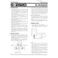 PIONEER SZ82D Owners Manual PIONEER SZ82D Owners Manual