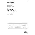 YAMAHA DRX-1 Owners Manual YAMAHA DRX-1 Owners Manual