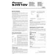 PIONEER S-H510V Owners Manual PIONEER S-H510V Owners Manual
