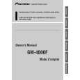 PIONEER GM-4000F Owners Manual PIONEER GM-4000F Owners Manual