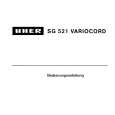 UHER SG521 Owners Manual UHER SG521 Owners Manual