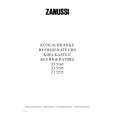 ZANUSSI ZI5195 Owners Manual ZANUSSI ZI5195 Owners Manual