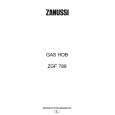 ZANUSSI ZGF789ICN Owners Manual ZANUSSI ZGF789ICN Owners Manual