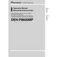 PIONEER DEH-P8600MP/X1B/EW Owners Manual PIONEER DEH-P8600MP/X1B/EW Owners Manual