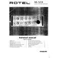 ROTEL RA1210 Service Manual ROTEL RA1210 Service Manual