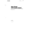 SONY SAVA55 Owners Manual SONY SAVA55 Owners Manual
