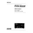 SONY PVW2650P VOLUME 2 Service Manual SONY PVW2650P VOLUME 2 Service Manual
