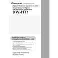 PIONEER XW-HT1 Owners Manual PIONEER XW-HT1 Owners Manual
