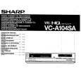 SHARP VC-A104SA Owners Manual SHARP VC-A104SA Owners Manual