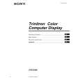 SONY CPD-E400 Owners Manual SONY CPD-E400 Owners Manual