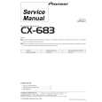 PIONEER CX683 Service Manual PIONEER CX683 Service Manual