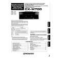 PIONEER CX-W700 Owners Manual PIONEER CX-W700 Owners Manual