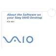 SONY PCV-RX1 VAIO Software Manual SONY PCV-RX1 VAIO Software Manual