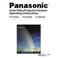 PANASONIC PT61HX40B Owners Manual PANASONIC PT61HX40B Owners Manual