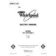 WHIRLPOOL EV150FXRW0 Parts Catalog WHIRLPOOL EV150FXRW0 Parts Catalog