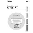 ONKYO C705TX Owners Manual ONKYO C705TX Owners Manual