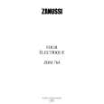 ZANUSSI ZBM 764 Owners Manual ZANUSSI ZBM 764 Owners Manual