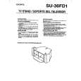 SONY SU36FD1 Owners Manual SONY SU36FD1 Owners Manual