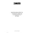 ZANUSSI ZT 215 Owners Manual ZANUSSI ZT 215 Owners Manual