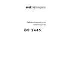 ELEKTRA BREGENZ GS2445W Owners Manual ELEKTRA BREGENZ GS2445W Owners Manual