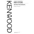 KENWOOD KR-V7010 Owners Manual KENWOOD KR-V7010 Owners Manual