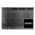 GRUNDIG HIT-BOY 100 Owners Manual GRUNDIG HIT-BOY 100 Owners Manual
