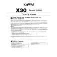 KAWAI X30 Owners Manual KAWAI X30 Owners Manual
