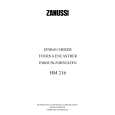 ZANUSSI HM216AL Owners Manual ZANUSSI HM216AL Owners Manual