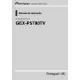 PIONEER GEX-P5780TV/XF/BR Owners Manual PIONEER GEX-P5780TV/XF/BR Owners Manual