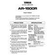 YAMAHA AR-1500R Owners Manual YAMAHA AR-1500R Owners Manual