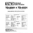 PIONEER TD-2001/E Owners Manual PIONEER TD-2001/E Owners Manual