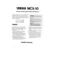 YAMAHA MCX-10 Owners Manual YAMAHA MCX-10 Owners Manual