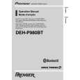 PIONEER DEH-P980BT/UC Owners Manual PIONEER DEH-P980BT/UC Owners Manual