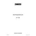 ZANUSSI ZT154 Owners Manual ZANUSSI ZT154 Owners Manual