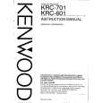 KENWOOD KRC701 Owners Manual KENWOOD KRC701 Owners Manual