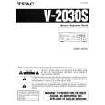 TEAC V2030S Owners Manual TEAC V2030S Owners Manual