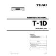 TEAC T-1D Service Manual TEAC T-1D Service Manual