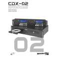 GEMINI CDX-02 Owners Manual GEMINI CDX-02 Owners Manual