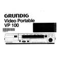 GRUNDIG VP100 Owners Manual GRUNDIG VP100 Owners Manual