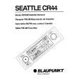 BLAUPUNKT SEATTLE CR44 Owners Manual BLAUPUNKT SEATTLE CR44 Owners Manual