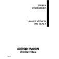 ARTHUR MARTIN ELECTROLUX AW1227S Owners Manual ARTHUR MARTIN ELECTROLUX AW1227S Owners Manual