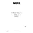 ZANUSSI ZP7141 Owners Manual ZANUSSI ZP7141 Owners Manual